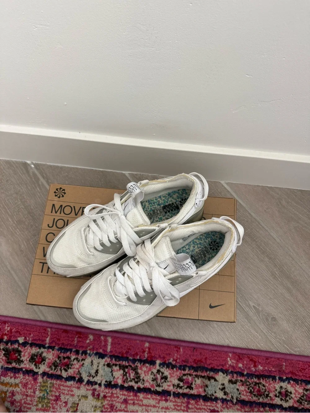 Nike White/Light Gray Hybrid Air Max Sneaker
